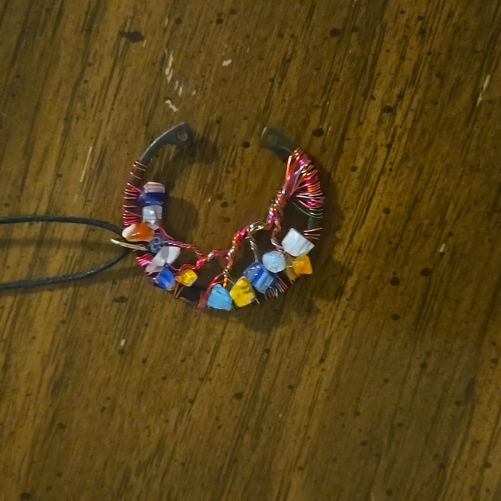 Hand crafted crescent moon necklace